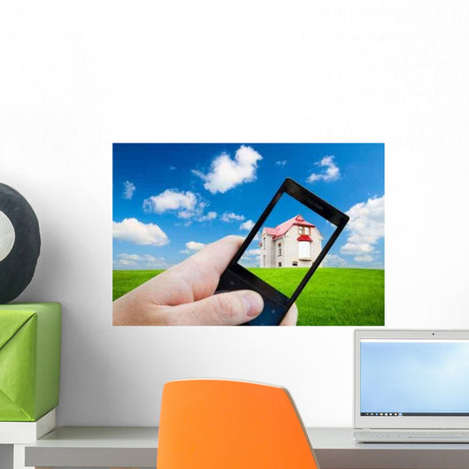 Cell Phone Hand and Wall Decal