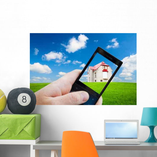 Cell Phone Hand and Wall Decal