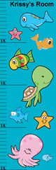 Ocean Animal Growth Chart Wall Decal