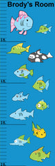 Fish Growth Chart Wall Decal