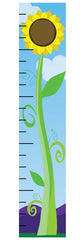 Sun Flower Growth Chart Wall Decal
