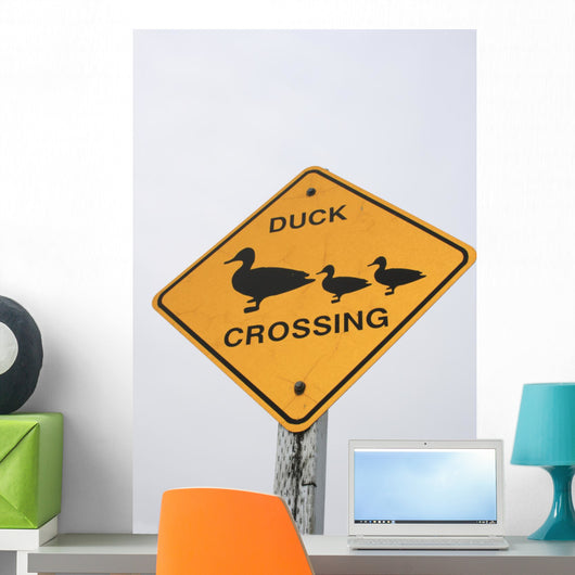Verkehrsschild Duck Crossing USA Wall Mural