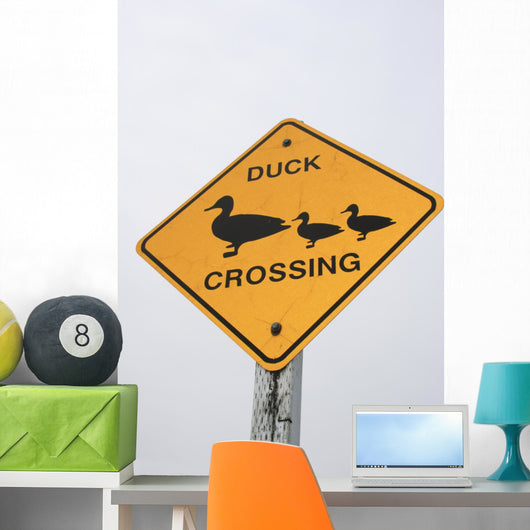Verkehrsschild Duck Crossing USA Wall Mural