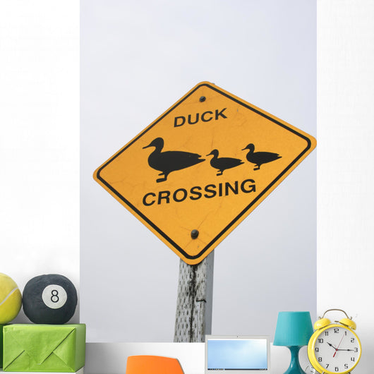 Verkehrsschild Duck Crossing USA Wall Mural