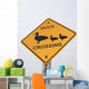 Verkehrsschild Duck Crossing USA Wall Mural