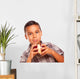 Adorable Hispanic Boy Eating Wall Decal