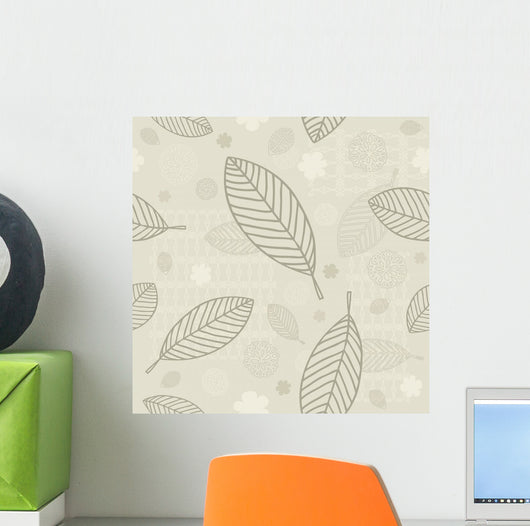 Leaves Background Wall Mural