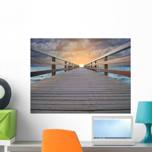 Br Cke Ins Licht Wall Decal