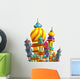 Colorful Spiraling Castle Wall Decal