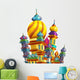 Colorful Spiraling Castle Wall Decal