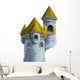 Grey Cartoon Castle Tower Wall Decal