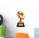 Gold American Football Trophy Wall Decal