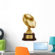 Gold American Football Trophy Wall Decal
