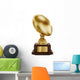 Gold American Football Trophy Wall Decal