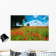 Summer Poppy Field Wall Mural