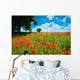 Summer Poppy Field Wall Mural