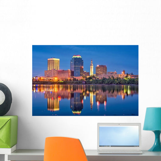 Springfield Massachusetts USA Skyline Wall Decal