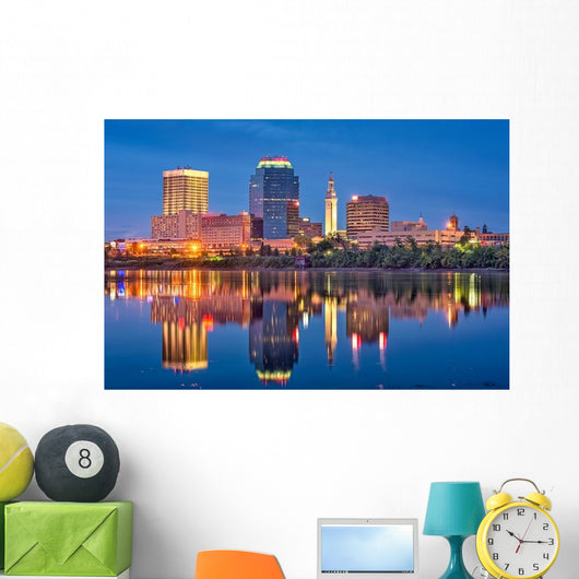 Springfield Massachusetts USA Skyline Wall Decal
