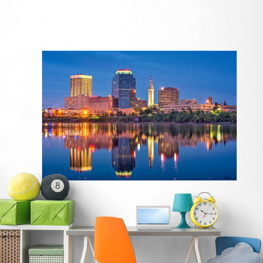 Springfield Massachusetts USA Skyline Wall Decal