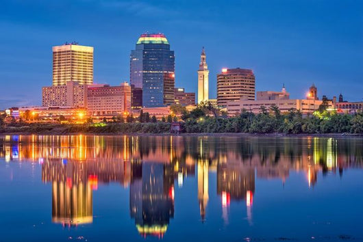 Springfield Massachusetts USA Skyline Wall Decal