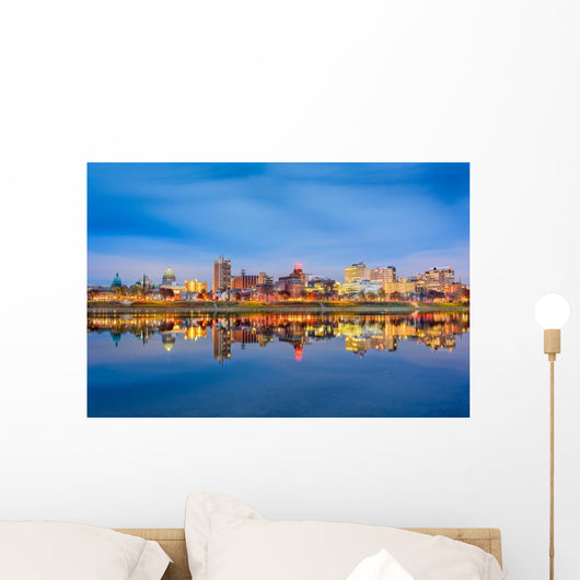 Harrisburg Pennsylvania USA Skyline Wall Decal