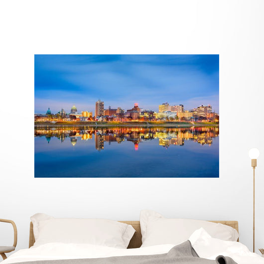 Harrisburg Pennsylvania USA Skyline Wall Decal