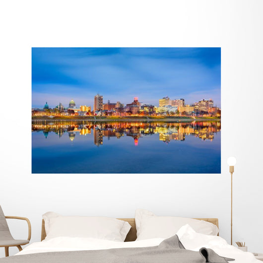 Harrisburg Pennsylvania USA Skyline Wall Decal