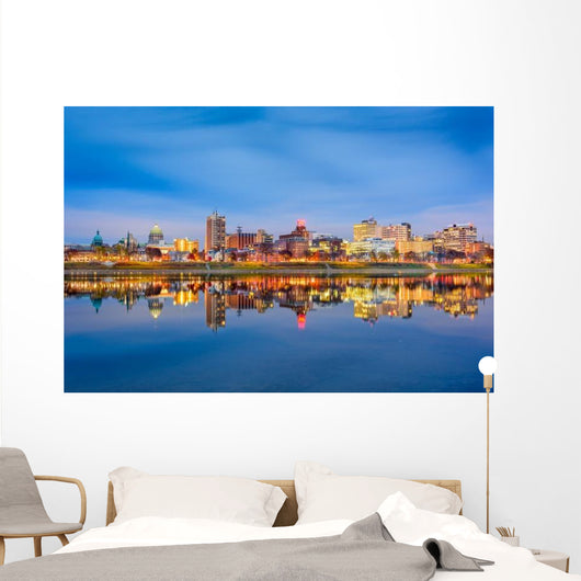Harrisburg Pennsylvania USA Skyline Wall Decal