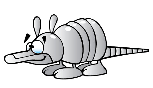 Cartoon Armadillo Wall Decal