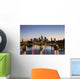 Frankfurt Skyline at Night Wall Decal