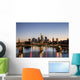 Frankfurt Skyline at Night Wall Decal