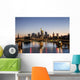 Frankfurt Skyline at Night Wall Decal