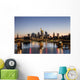 Frankfurt Skyline at Night Wall Decal