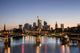 Frankfurt Skyline at Night Wall Decal