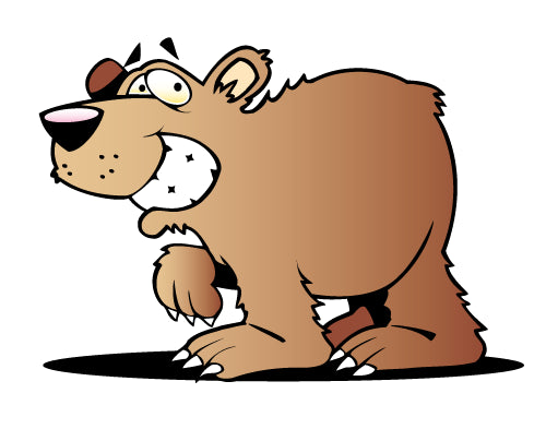 Cartoon Big bear Wall Decal