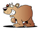 Cartoon Big bear Wall Decal