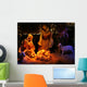 Night Shot of a Nativity Scene Wall Mural
