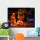 Night Shot of a Nativity Scene Wall Mural