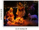 Night Shot of a Nativity Scene Wall Mural