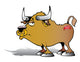 Cartoon Bull Wall Decal