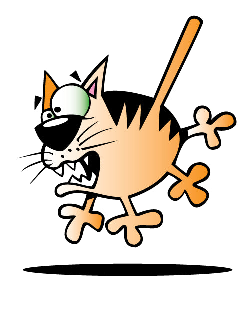 Cartoon Cat Wall Decal