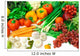 Vegetables and Fruits Arrangement Wall Mural