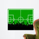 spielfeld mit fussballfans Wall Mural