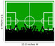 spielfeld mit fussballfans Wall Mural