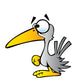 Cartoon Crow Wall Decal