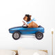 Hund Mit Rennfahrer Kappe Wall Decal