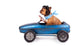 Hund Mit Rennfahrer Kappe Wall Decal
