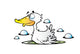 Cartoon Duck Wall Decal