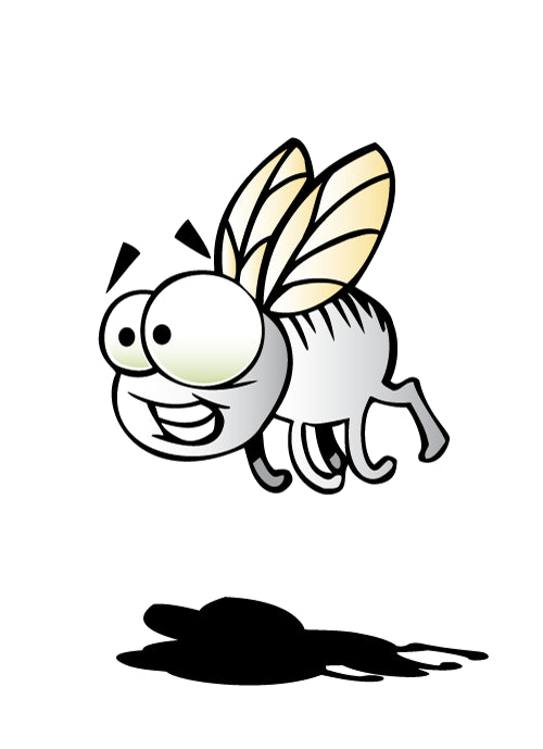 Cartoon Fly Wall Decal