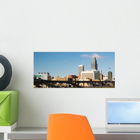 Omaha Nebraska Downtown Skyline Wall Decal